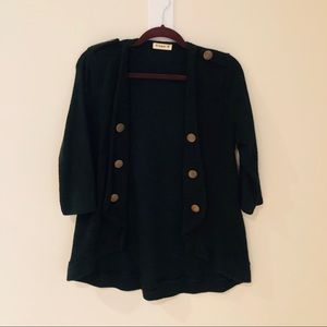 Ginger G Sweaters - Black & gold button sweater Ginger G Sweaters - Black & gold button sweater